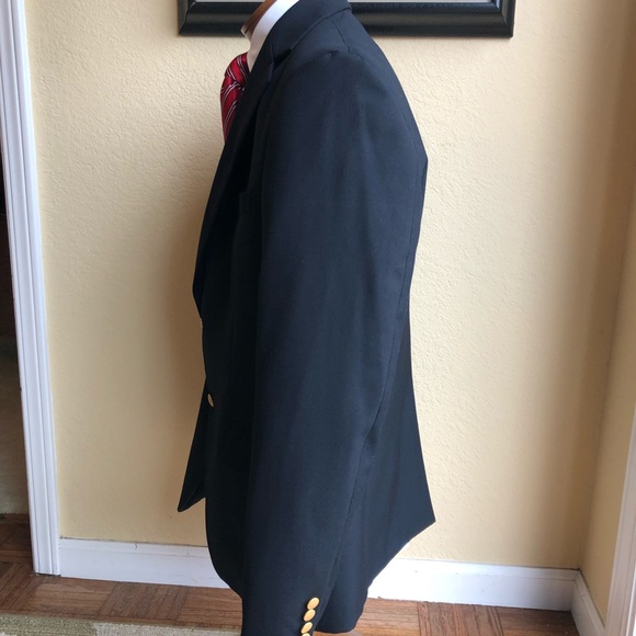 Lands’ End Classic Black Blazer Size 42 - Picture 13 of 15